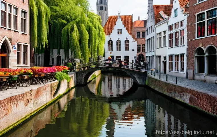 벨기에 경제 구조 - **Prompt:** A vibrant, bustling panoramic view of the Port of Antwerp at sunset, capturing its immen...