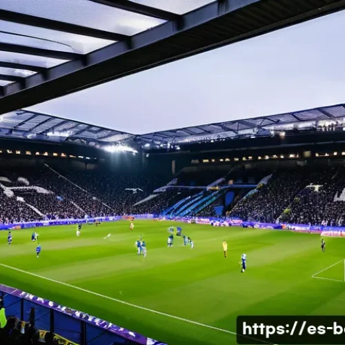 벨기에 프로리그 - A vibrant scene inside a modern Belgian Pro League stadium during a weekend match, showcasing passio...